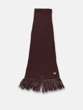 Emporio Armani ribbed wool scarf - | Spazio Pritelli