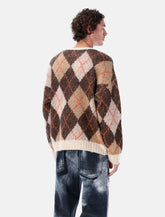 Emporio Armani Recycled Wool Argyle Sweater - | Spazio Pritelli