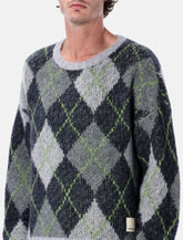 Emporio Armani Recycled Wool Argyle Sweater - | Spazio Pritelli