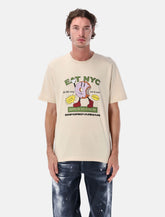 Emporio Armani Cotton Jersey T-Shirt with New York Print - | Spazio Pritelli