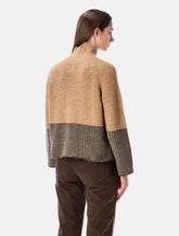 Emporio Armani alpaca sweater with check motif - | Spazio Pritelli