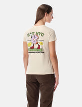 Emporio Armani New York jersey T-shirt with oversized print - | Spazio Pritelli