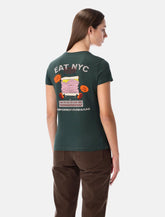 Emporio Armani New York jersey T-shirt with oversized print - | Spazio Pritelli