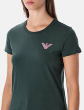 Emporio Armani New York jersey T-shirt with oversized print - | Spazio Pritelli