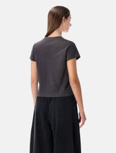 Alexander Wang grey délavé cotton t-shirt with logo - | Spazio Pritelli