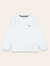 T-shirt classica da bambino a maniche lunghe in cotone Lacoste - | Spazio Pritelli