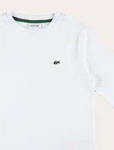 Lacoste Kids white jersey t-shirt - | Spazio Pritelli