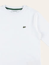 T-shirt classica da bambino a maniche lunghe in cotone Lacoste - | Spazio Pritelli
