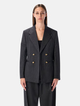 Bottega Veneta grey blazer with gold Knot buttons - | Spazio Pritelli