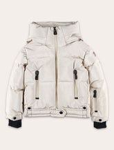 Moncler Grenoble Kid's Violette metallic down jacket - | Spazio Pritelli