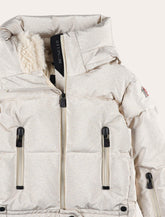 Moncler Grenoble Kid's Violette metallic down jacket - | Spazio Pritelli