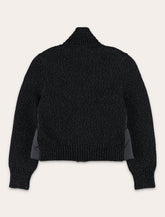 Moncler metallic merino wool padded zip-up cardigan for kids - | Spazio Pritelli