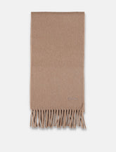 Max Mara wool scarf with embroidered logo - | Spazio Pritelli