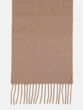 Max Mara wool scarf with embroidered logo - | Spazio Pritelli