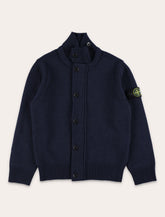 Stone Island Junior Stand Collar Zip Cardigan - | Spazio Pritelli