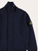 Stone Island Junior Stand Collar Zip Cardigan - | Spazio Pritelli