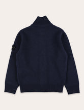 Stone Island Junior Stand Collar Zip Cardigan - | Spazio Pritelli
