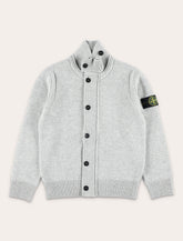Stone Island Junior Stand Collar Zip Cardigan - | Spazio Pritelli