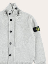 Stone Island Junior Stand Collar Zip Cardigan - | Spazio Pritelli