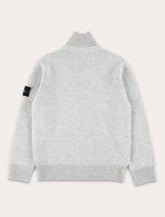 Stone Island Junior Stand Collar Zip Cardigan - | Spazio Pritelli