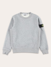 Stone Island Junior Organic Cotton Crewneck Sweatshirt - | Spazio Pritelli