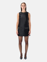 Self-Portrait black taffeta embellished mini dress - | Spazio Pritelli