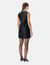 Self-Portrait black taffeta embellished mini dress - | Spazio Pritelli