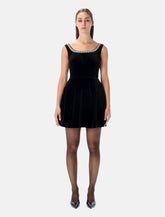 Self-Portrait black velvet mini dress -  | Spazio Pritelli