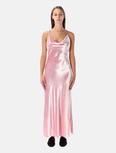 Alberta Ferretti pink velvet slip dress - | Spazio Pritelli