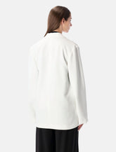 Alberta Ferretti white stretch cady blazer - | Spazio Pritelli