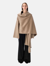 Alberta Ferretti oversized wool and cashmere cape - | Spazio Pritelli