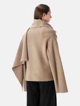 Alberta Ferretti oversized wool and cashmere cape - | Spazio Pritelli