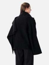 Alberta Ferretti oversized wool and cashmere cape - | Spazio Pritelli