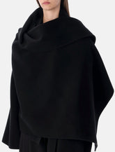 Alberta Ferretti oversized wool and cashmere cape - | Spazio Pritelli