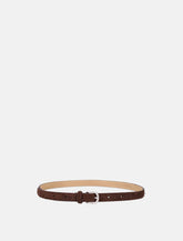 Mfpen brown textured leather belt -  | Spazio Pritelli