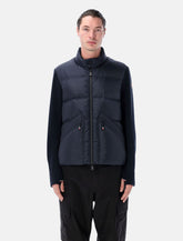 Moncler Grenoble navy blue padded zip-up cardigan -  | Spazio Pritelli