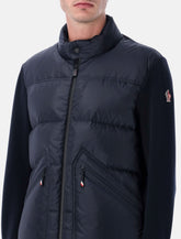 Moncler Grenoble navy blue padded zip-up cardigan -  | Spazio Pritelli