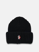 Moncler Grenoble wool beanie with logo - | Spazio Pritelli