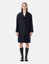 A.P.C. Ninon navy wool coat - | Spazio Pritelli