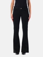Junya Watanabe black low waist flare pants - | Spazio Pritelli
