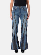 Junya Watanabe blue zipped denim jeans - | Spazio Pritelli