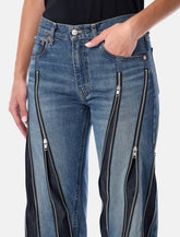 Junya Watanabe blue zipped denim jeans - | Spazio Pritelli