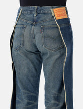 Junya Watanabe Levi’s Jeans in denim di cotone a gamba larga - | Spazio Pritelli