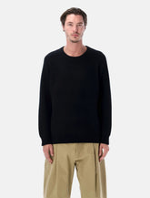 Maglia girocollo a coste in lana e cashmere Corridor - | Spazio Pritelli