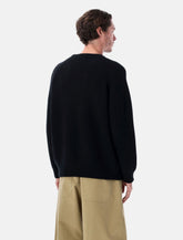 Corridor wool and cashmere blend ribbed crewneck sweater - | Spazio Pritelli