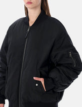 Dolce & Gabbana oversized black bomber jacket - | Spazio Pritelli