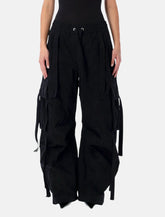 Dolce & Gabbana black waxed faille cargo trousers - | Spazio Pritelli