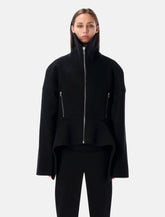 Rick Owens black wool Draculimo structured jacket - | Spazio Pritelli