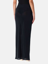 Jean Paul Gaultier long sheer skirt with lingerie details - | Spazio Pritelli