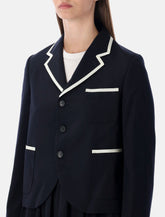 Comme des Garçons Girl wool blazer with contrast trim - | Spazio Pritelli